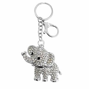 Elephant Rotating Rhinestone Key Chain/Bag Charm